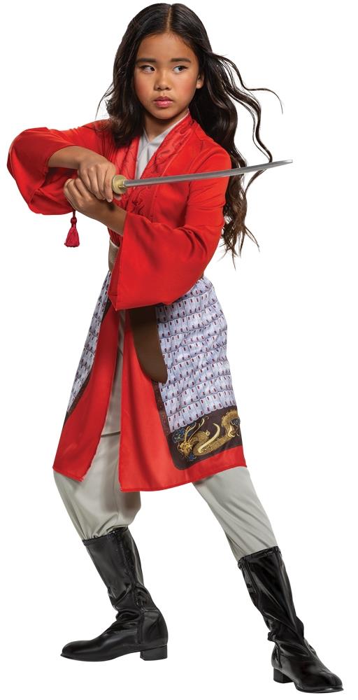 Mulan Movie Hero Red Dress Classic Child Costume