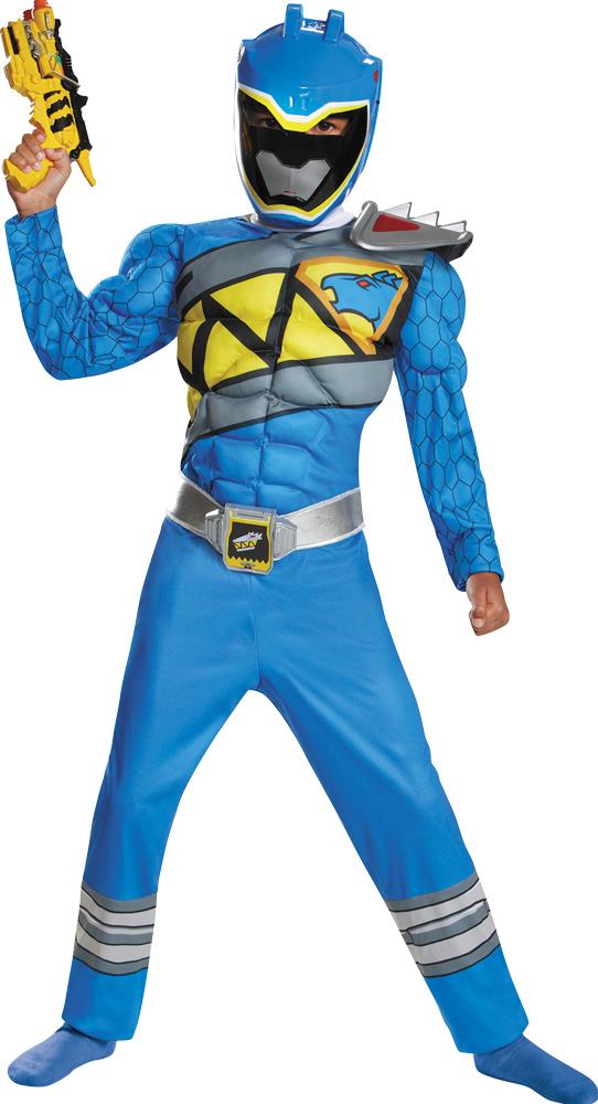 Power Rangers Dino Charge Blue Ranger Muscle Child Costume