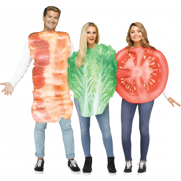 BLT Bacon Lettuce Tomato Adult Group Costume