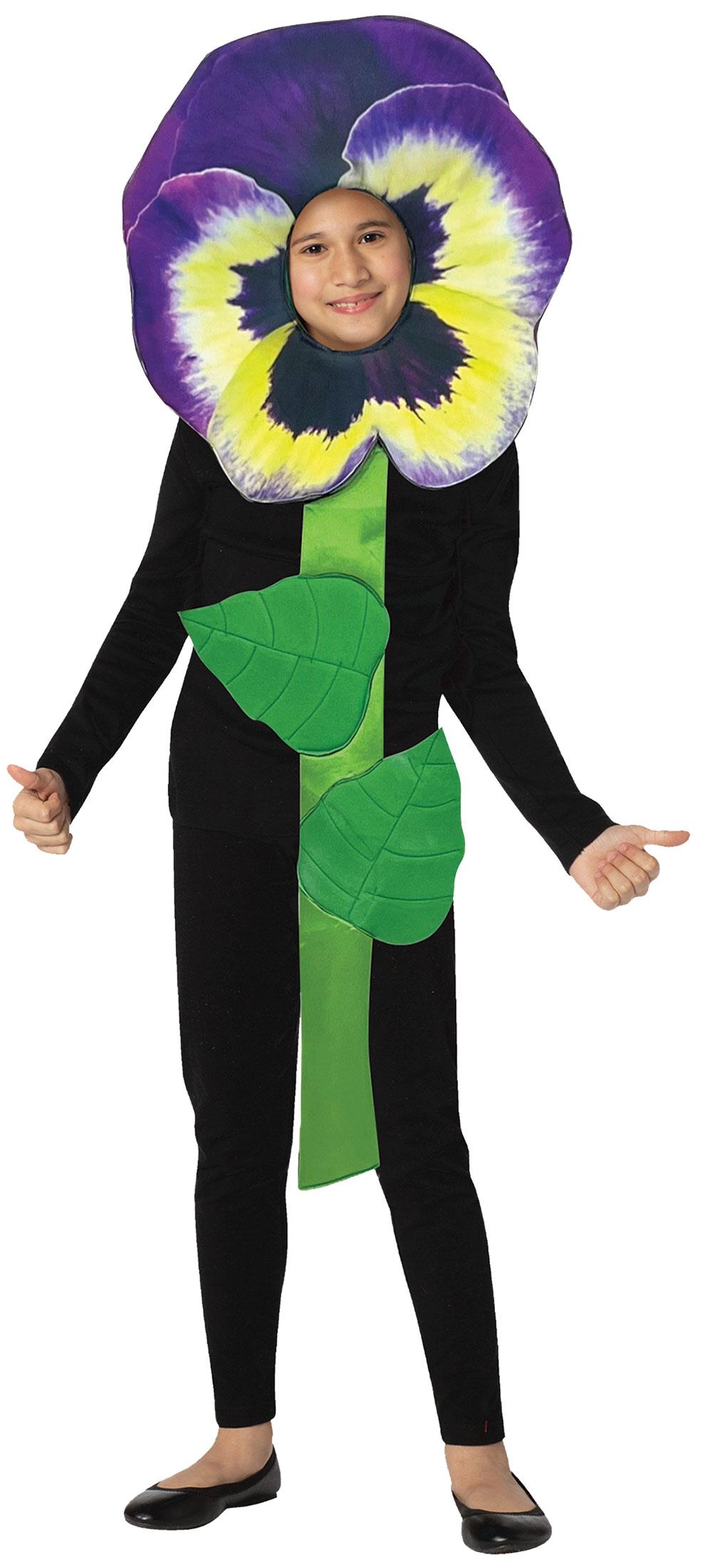 Purple Pansy Flower Child Costume