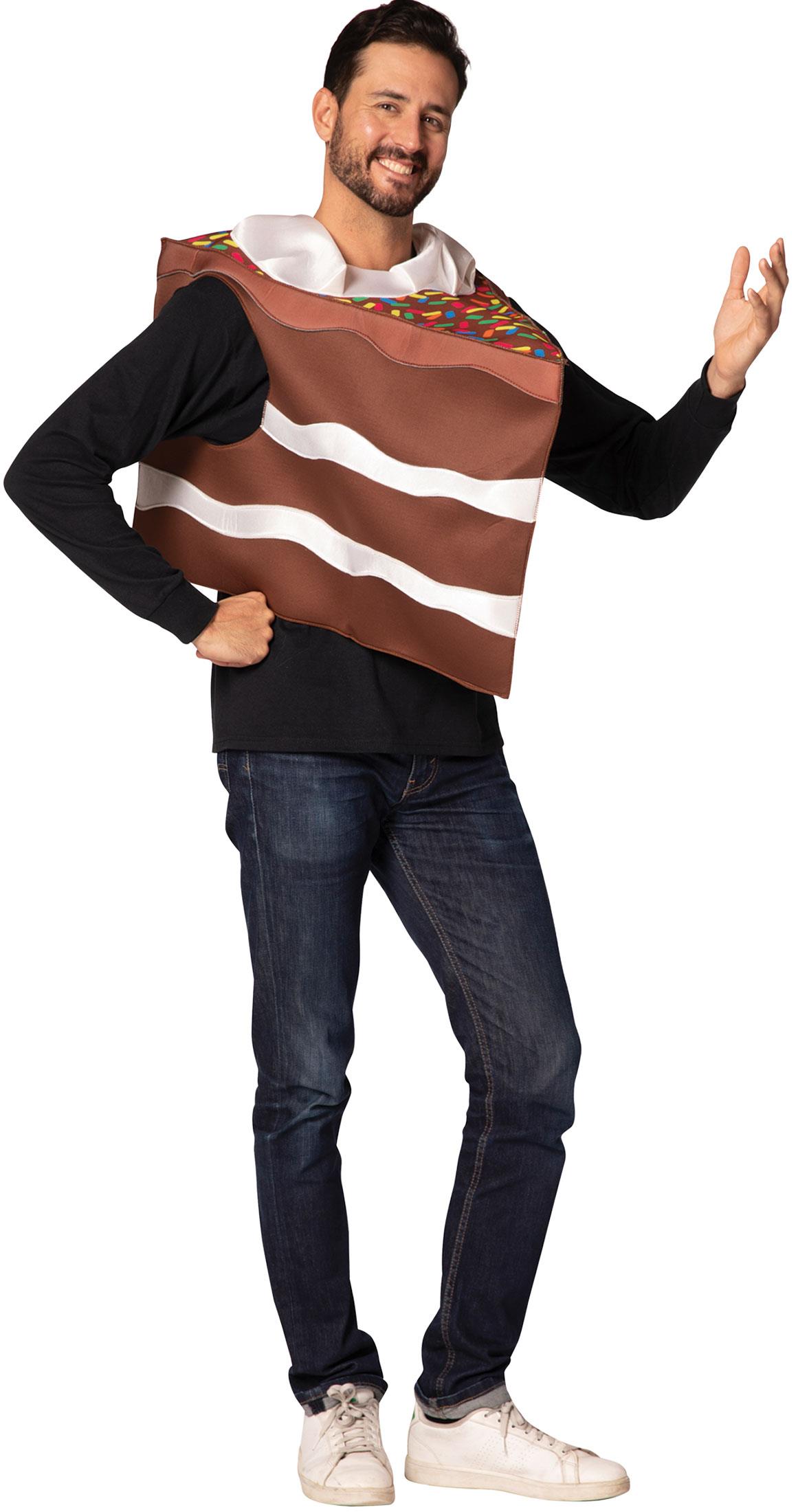 Slice of Chocolate Cake Adult Costume