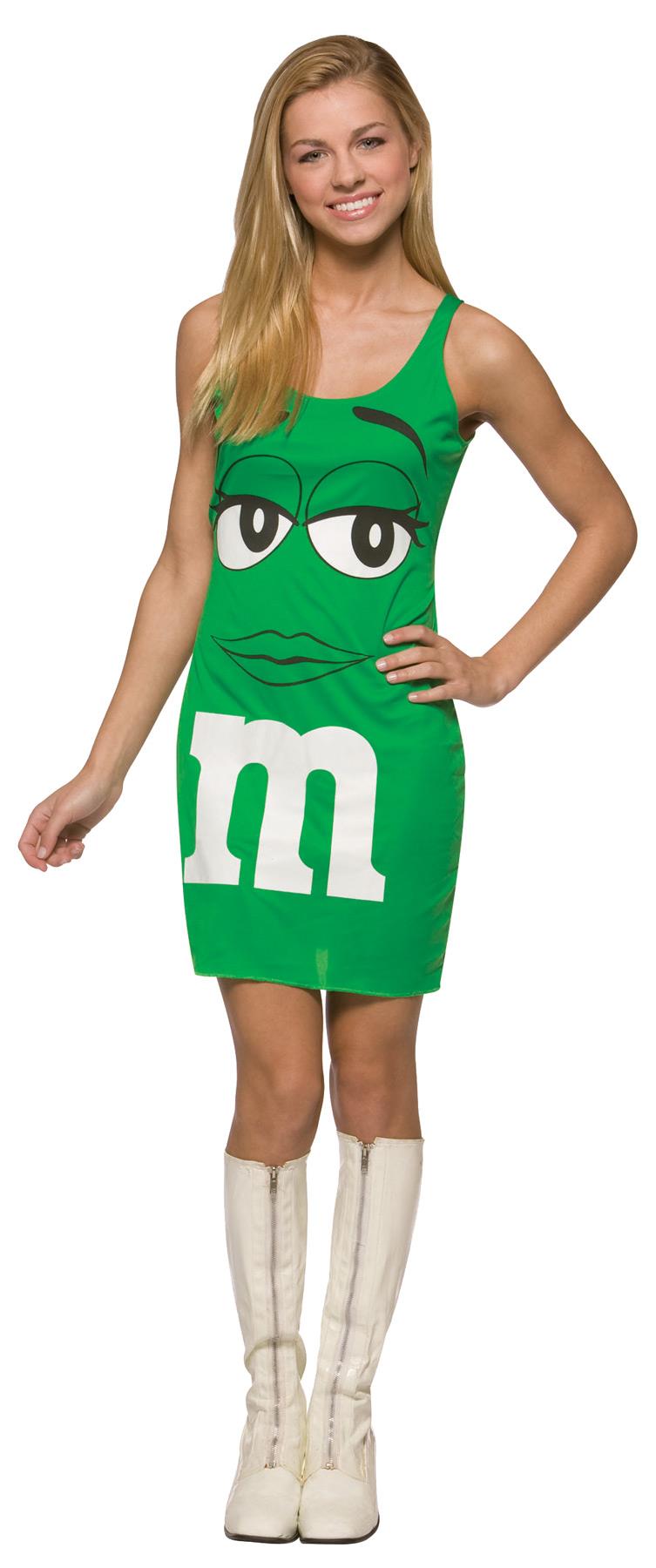 M&M's Green Tank Dress Teen Costume
