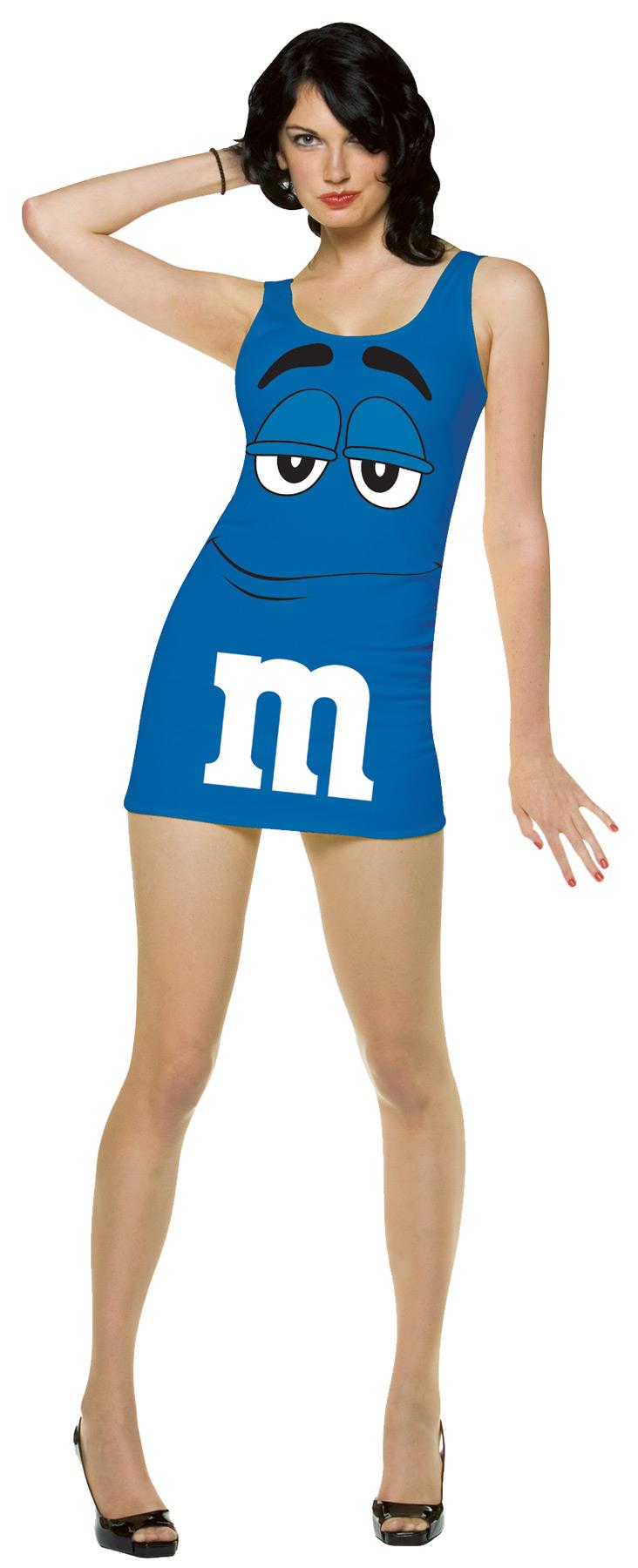 M&M's Blue Tank Dress Adult Costume