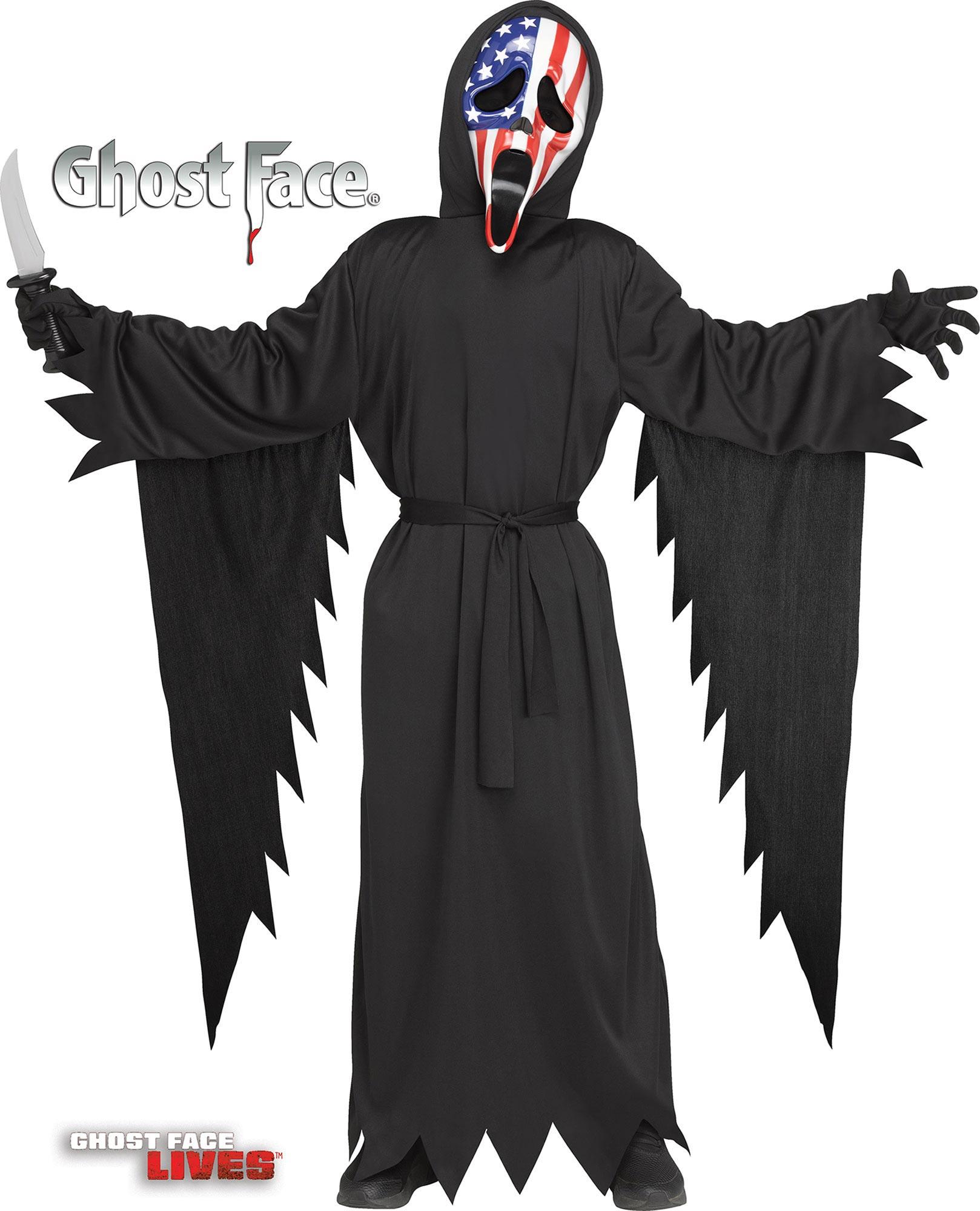 Scream Ghost Face Patriotic Child Costume