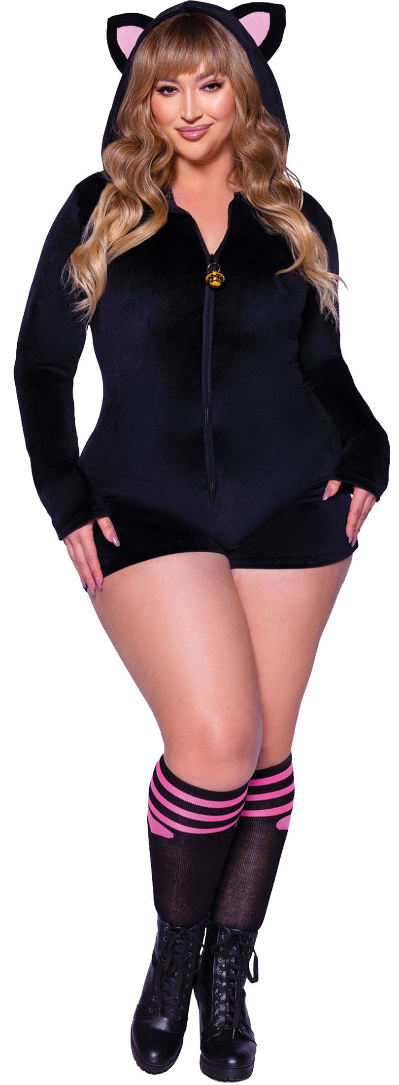 Cat Comfy Romper Adult Plus Costume