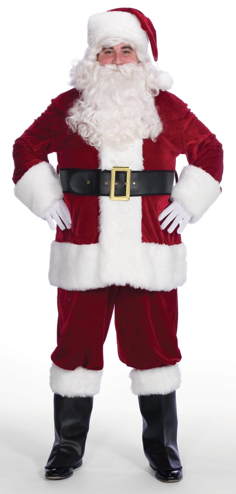 Velveteen Santa Suit Adult Costume