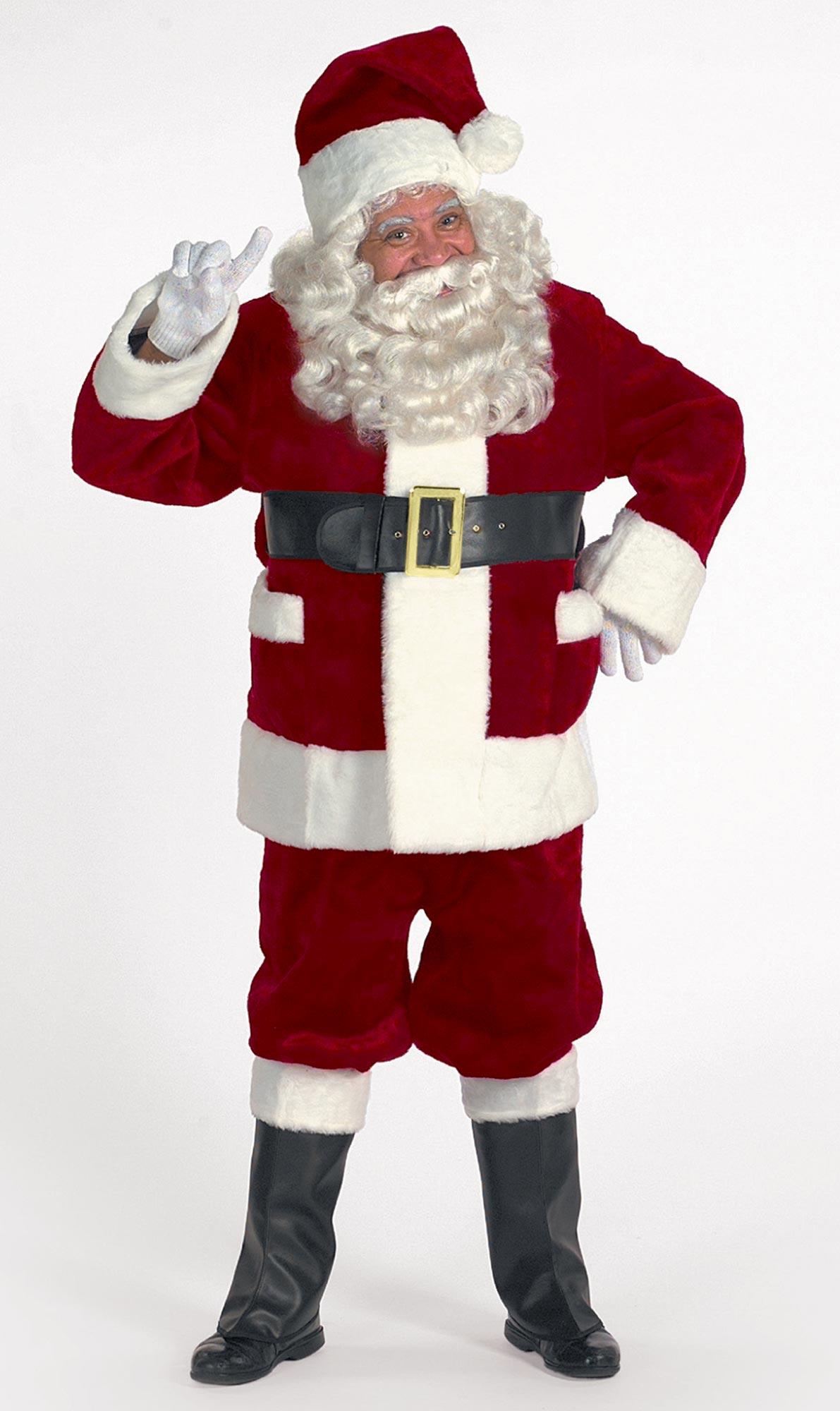 Burgundy Deluxe Santa Suit Adult Costume