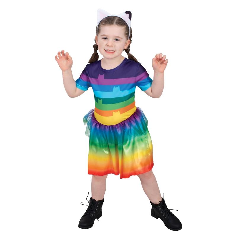 GABBY RAINBOW TUTU  - GABBY'S DOLLHOUSE - 3-5 YRS