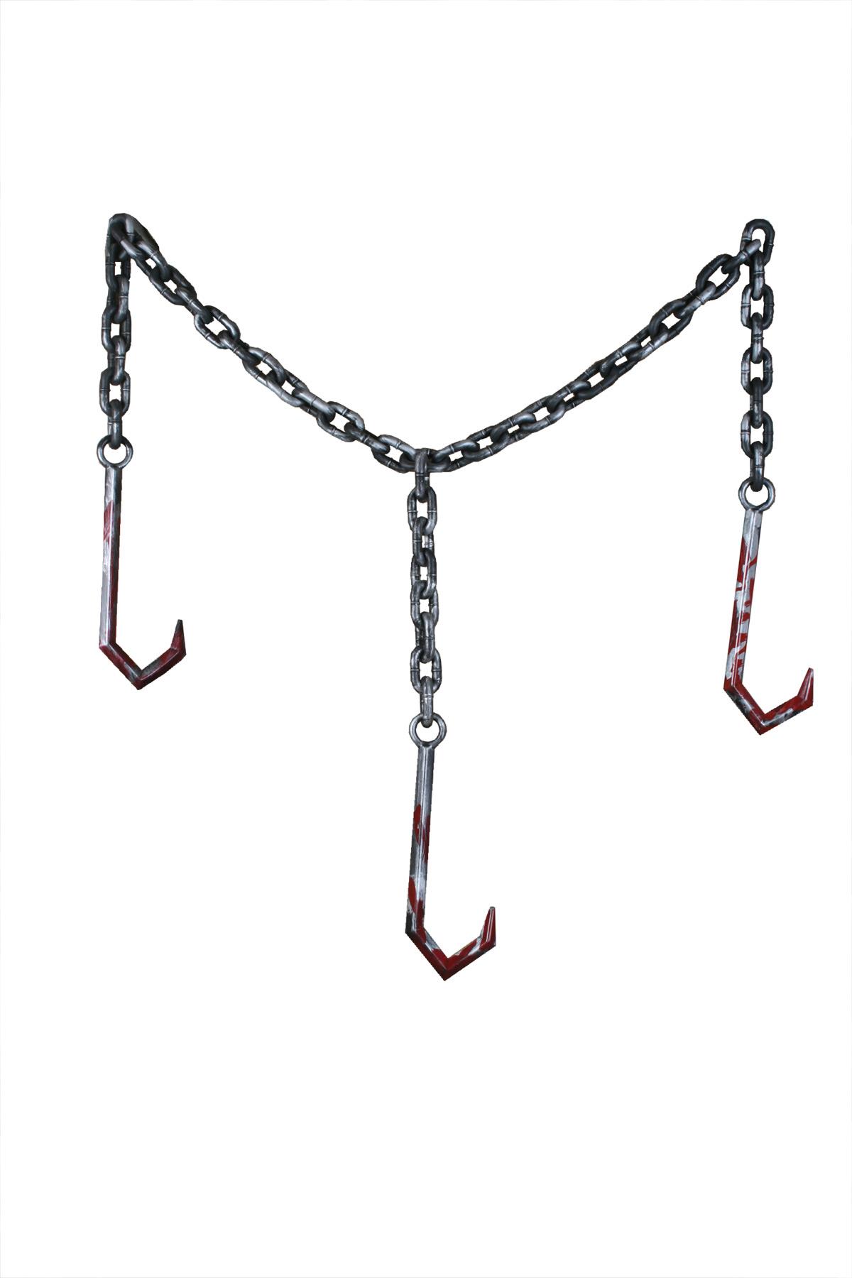 Meat Hook Chain Garland Halloween Prop