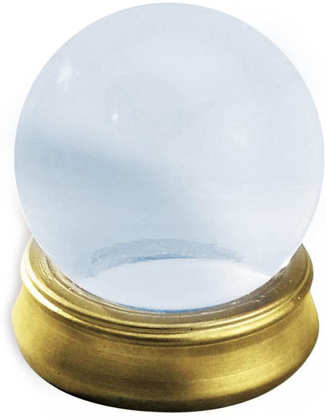 Crystal Ball With Stand Prop