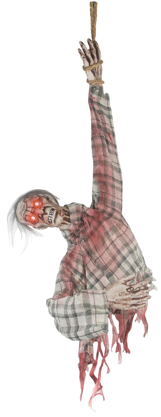 Hanging Ghoul Torso Animated Halloween Prop