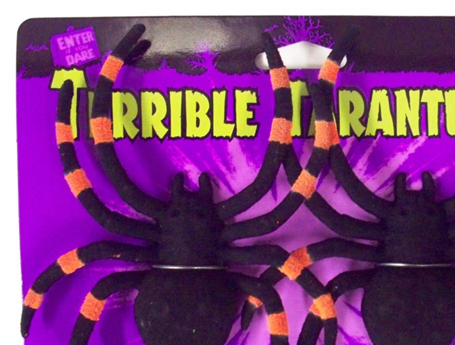 Terrible Tarantula Halloween Prop Pack of 2