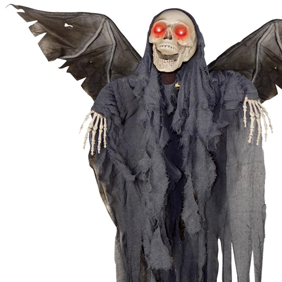 Animated Winged Reaper Halloween Prop