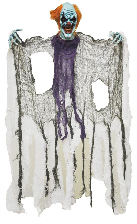 Hanging Devil Clown 36in Halloween Prop