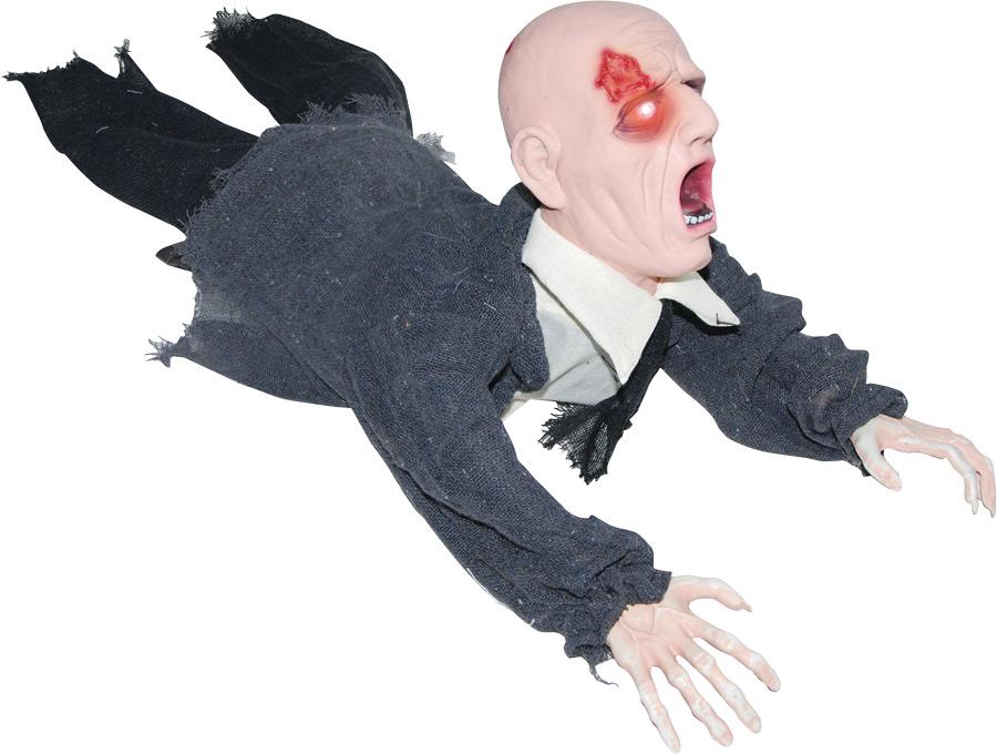 Crawling Zombie Animated Halloween Prop