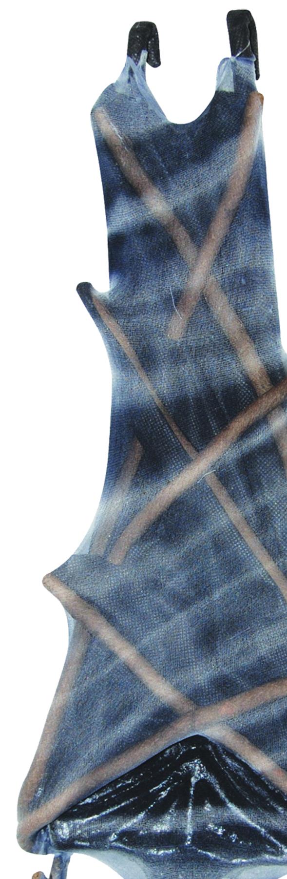 Upside Down Mesh Bat Gray Halloween Prop