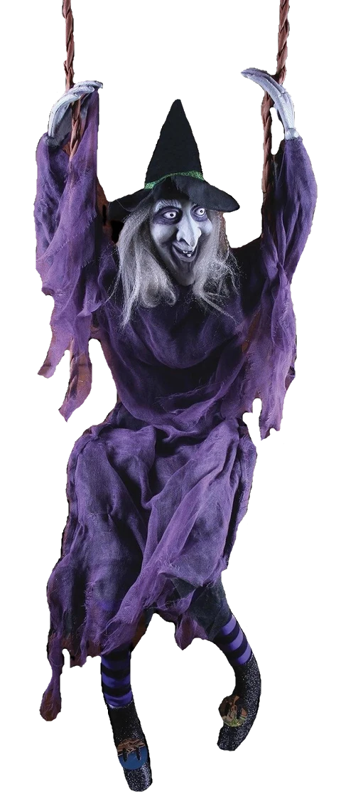 Swinging Dead Witch 60in Halloween Prop