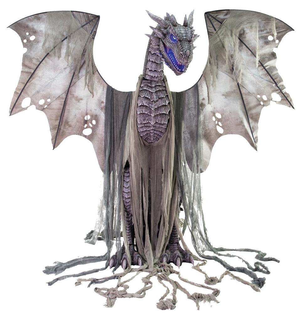 Winter Dragon 7ft Animated Halloween Prop