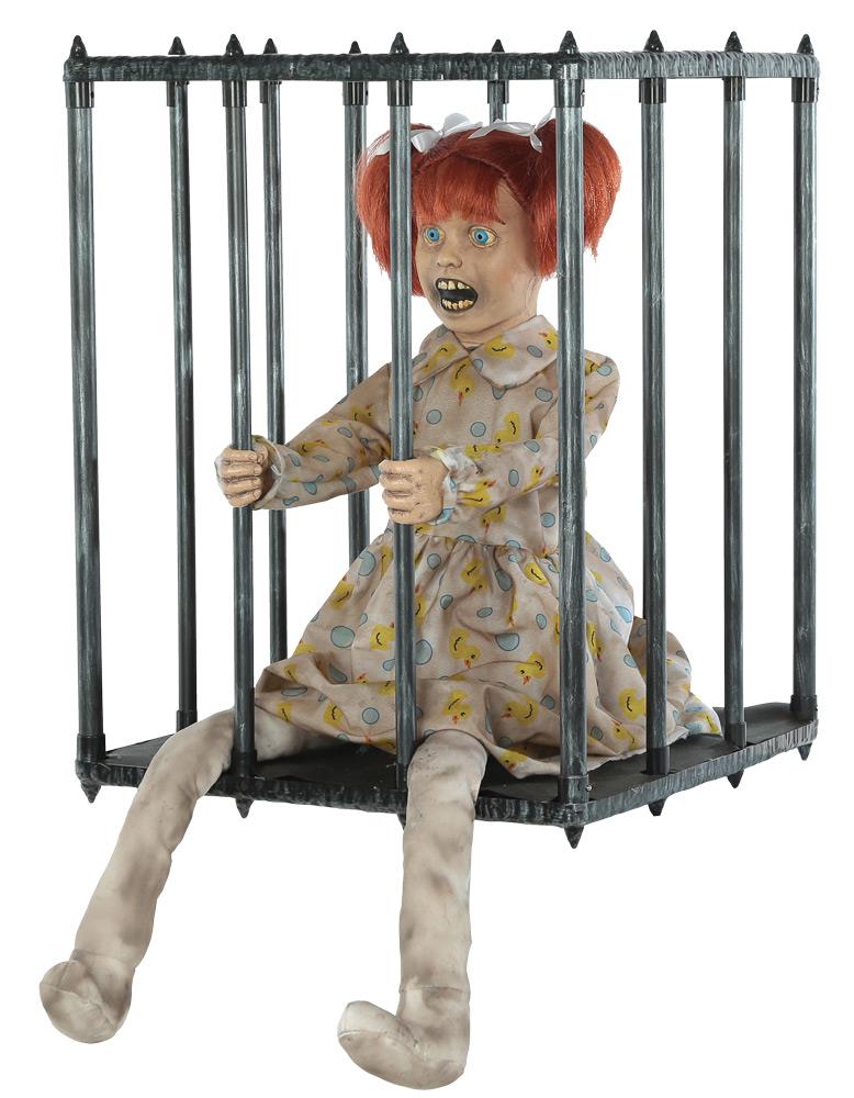 Caged Kid Walk Around Animated Halloween Prop