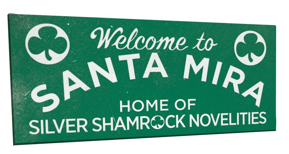 Halloween III Season of the Witch Santa Mira Sign Halloween Prop