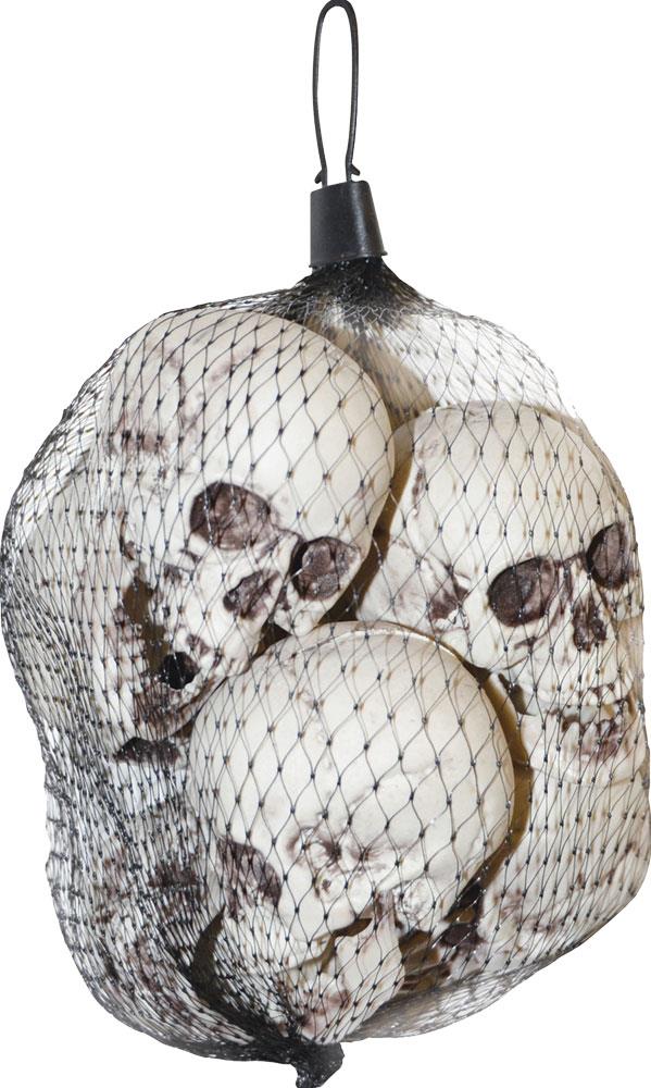 Mini Skulls Halloween Props Pack of 6