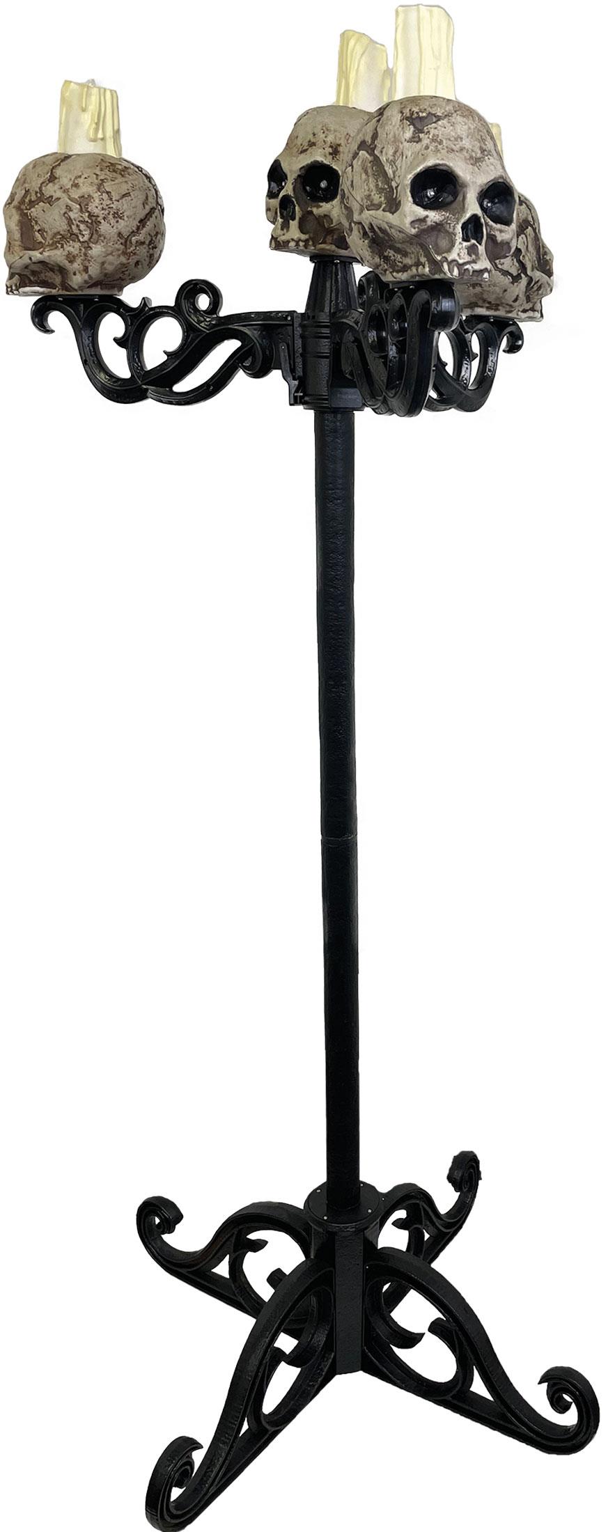 3 in 1 Skull Candelabra Halloween Prop