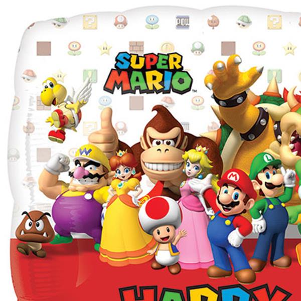 Super Mario Bros. 45cm Happy Birthday Foil Balloon