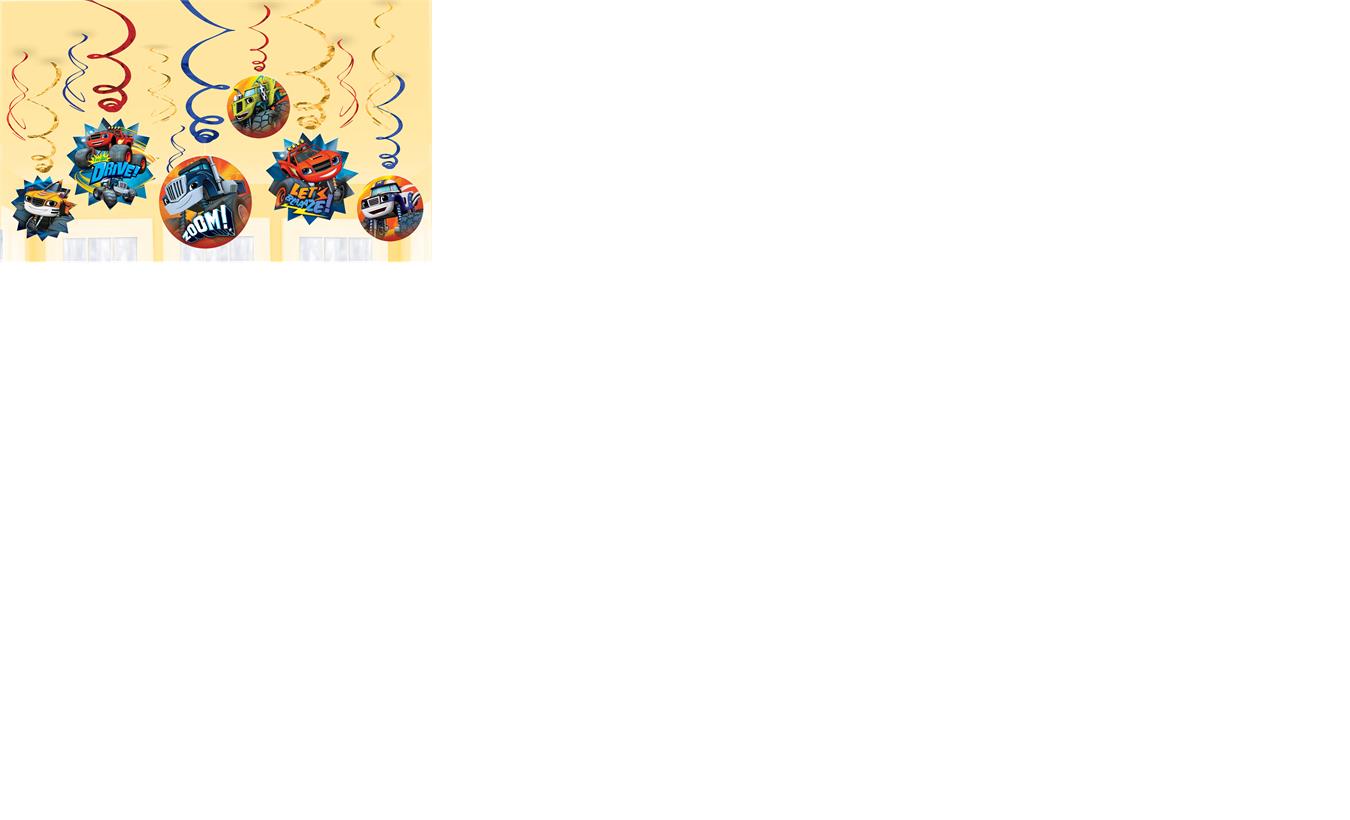 Blaze and the Monster Machines Hanging Swirls Value Pack of 12