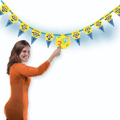 Despicable Me Minion Made Add an Age Pennant Banner