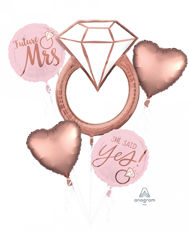Blush Wedding Balloon Bouquet