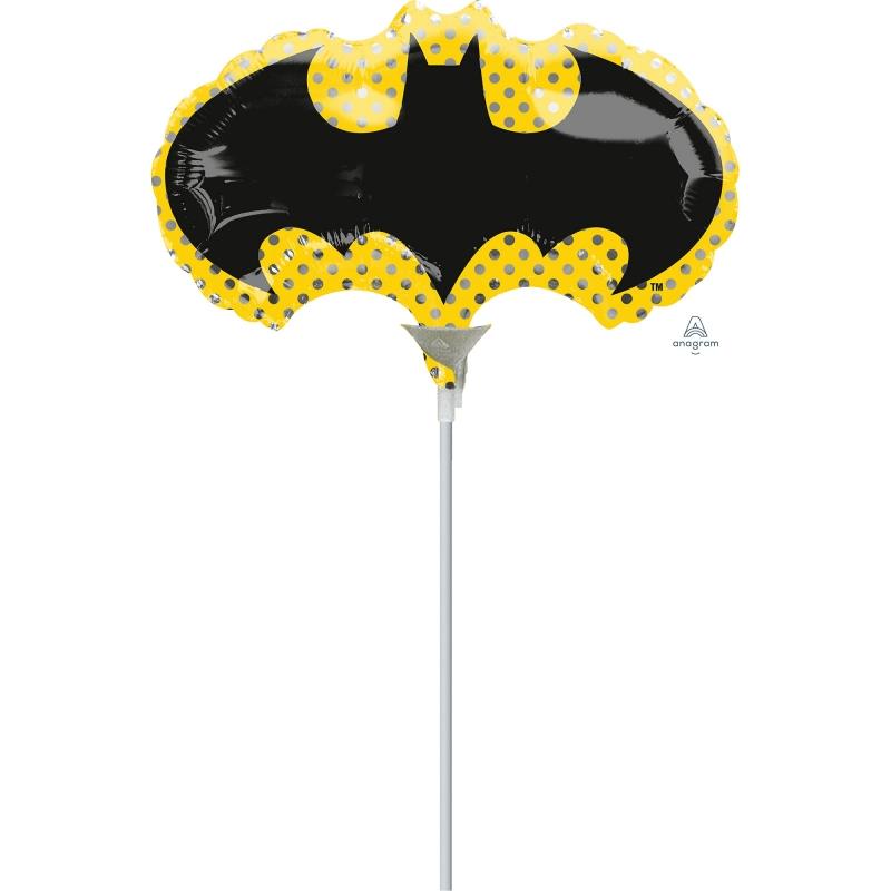 Mini Shape Batman Bat Symbol Foil Balloon