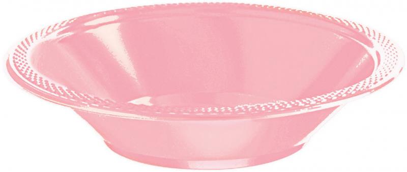 New Pink Premium Plastic Bowls 355ml Pack of 20