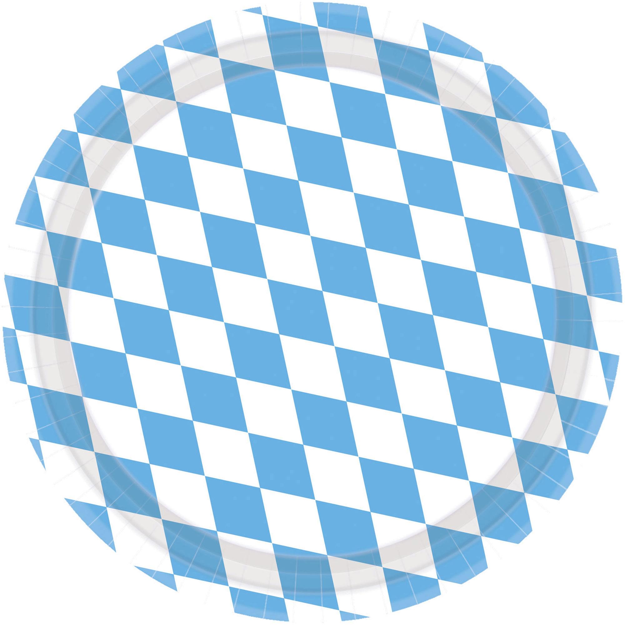 Oktoberfest Paper Dinner Plates Pack of 8