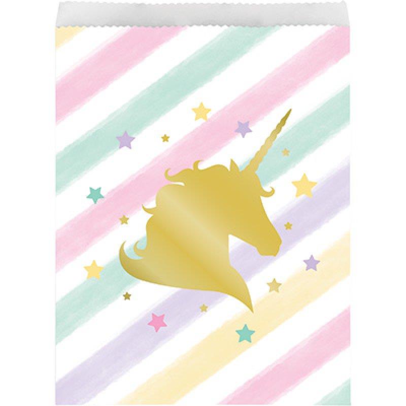 Unicorn Sparkle Paper Loot Bags Pack of 10