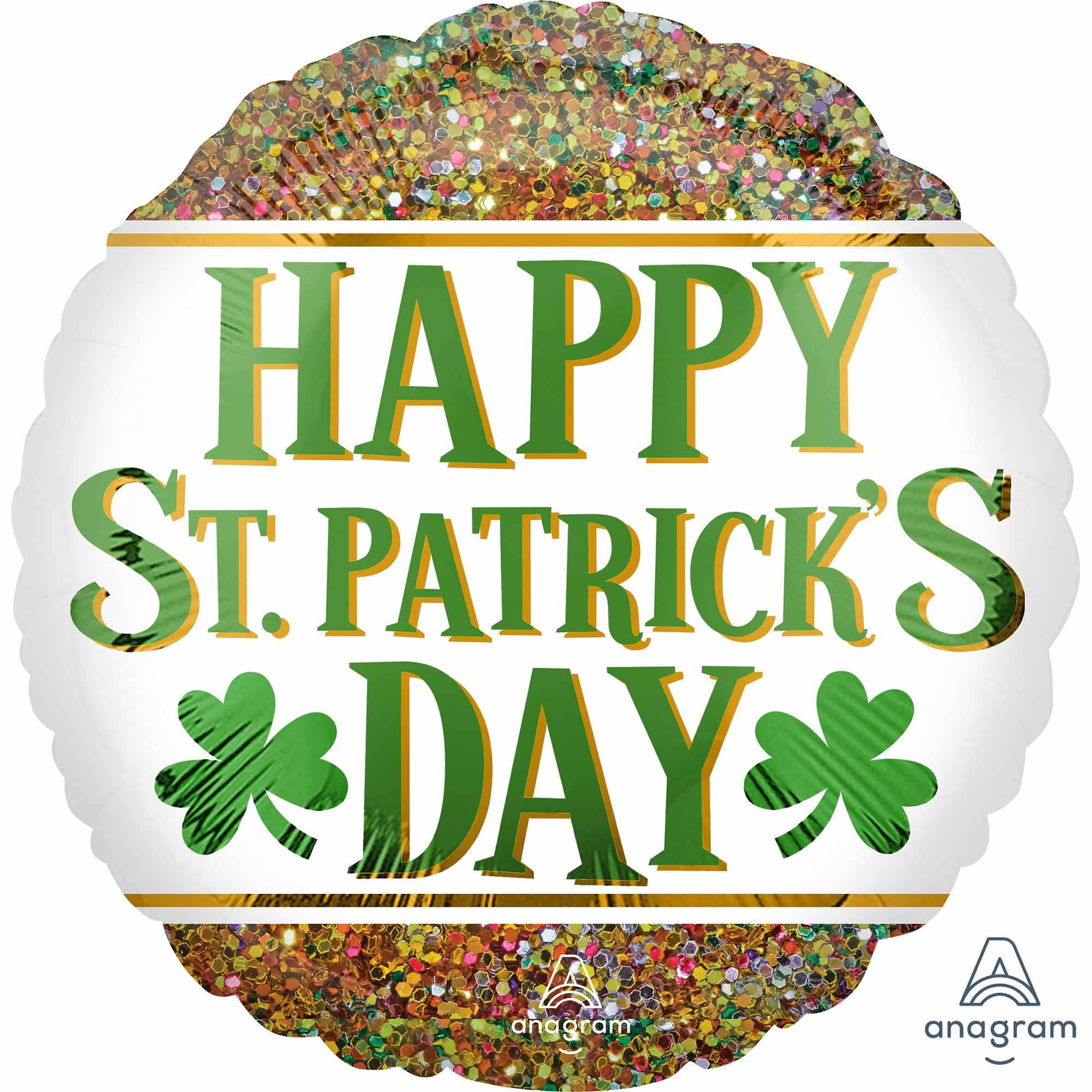 Happy St. Patrick's Day 45cm Foil Balloon