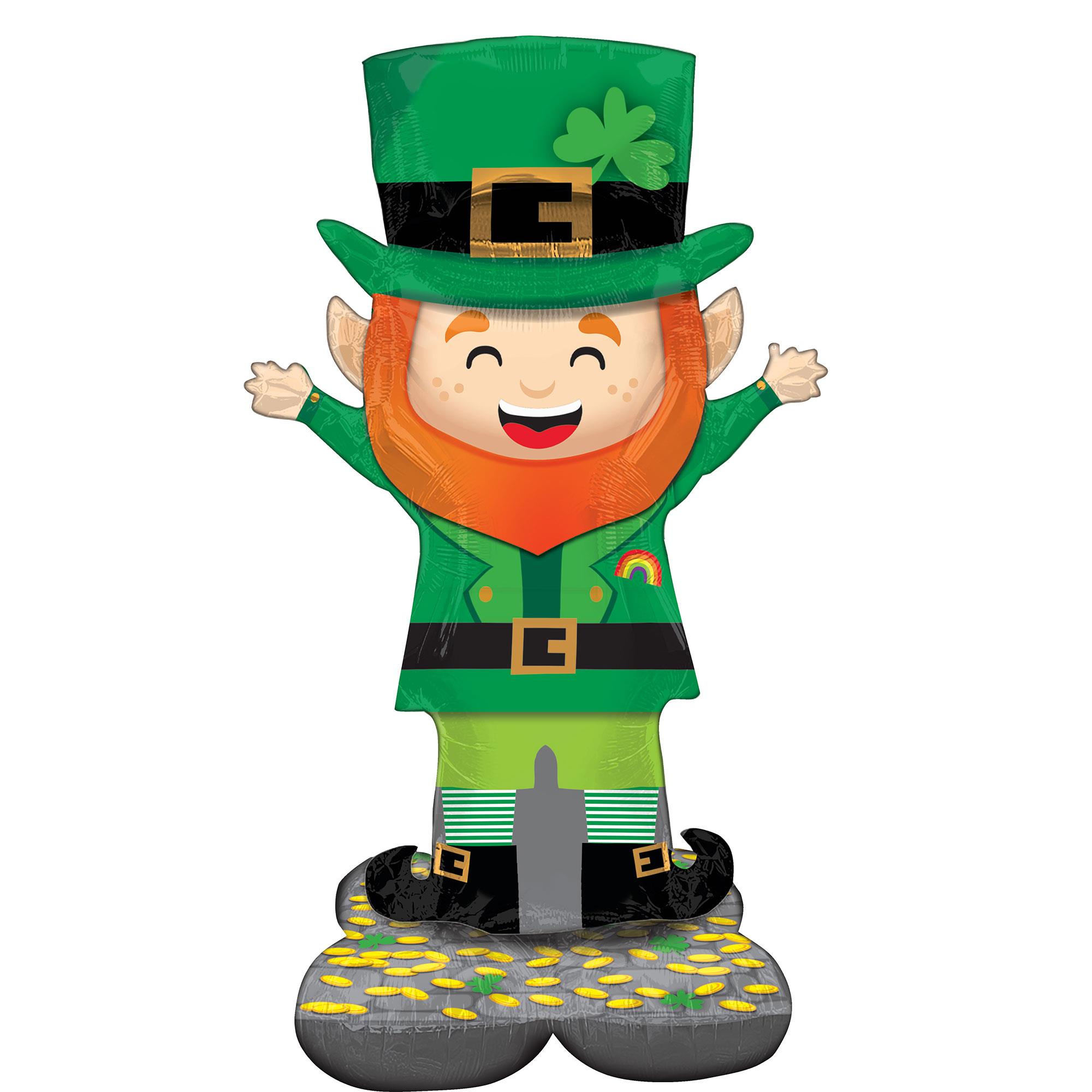 AirLoonz Lucky Leprechaun Foil Balloon