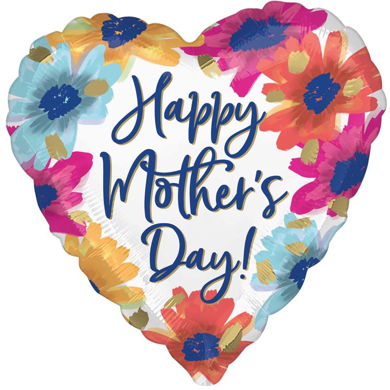 Happy Mother's Day Flowers in Bloom 45cm Foil Balloon