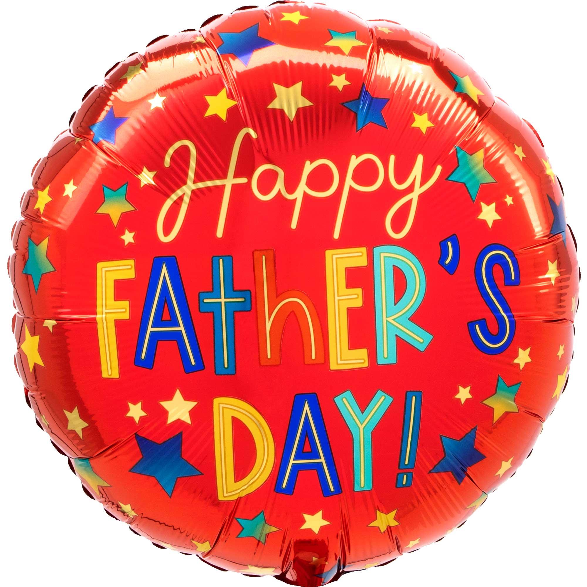 Happy Father's Day Stars 45cm Foil Balloon