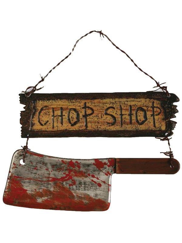 Chop Shop Sign Halloween Decoration 