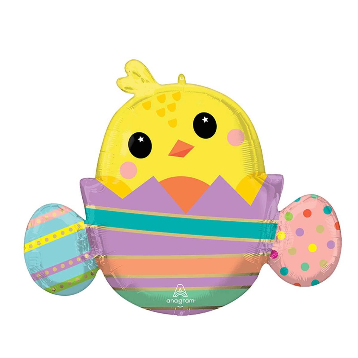 Supershape Xl Chicky In Striped Egg