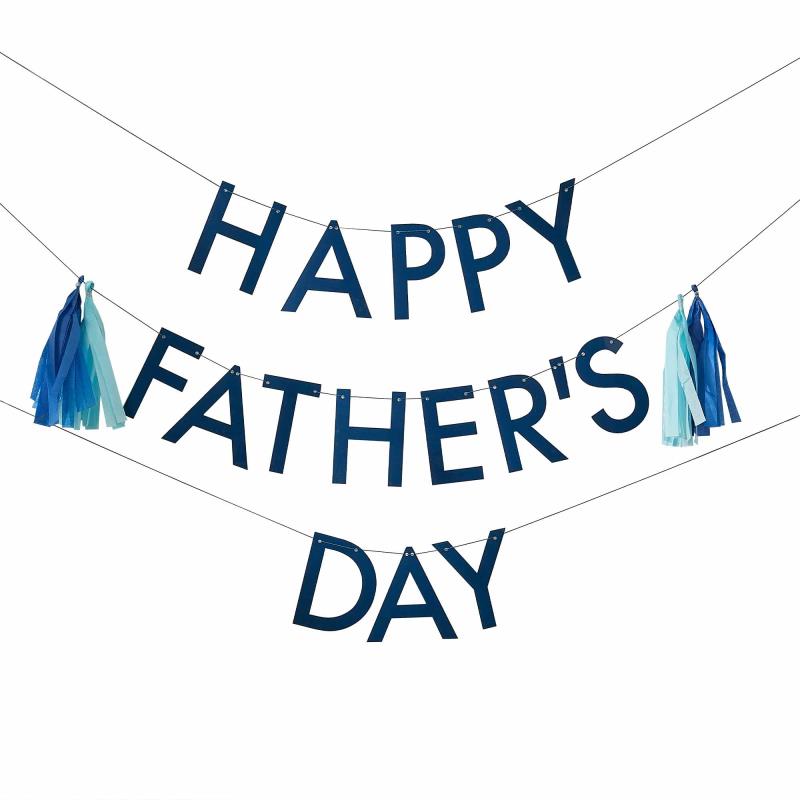 Happy Father's Day Bunting with Tassels