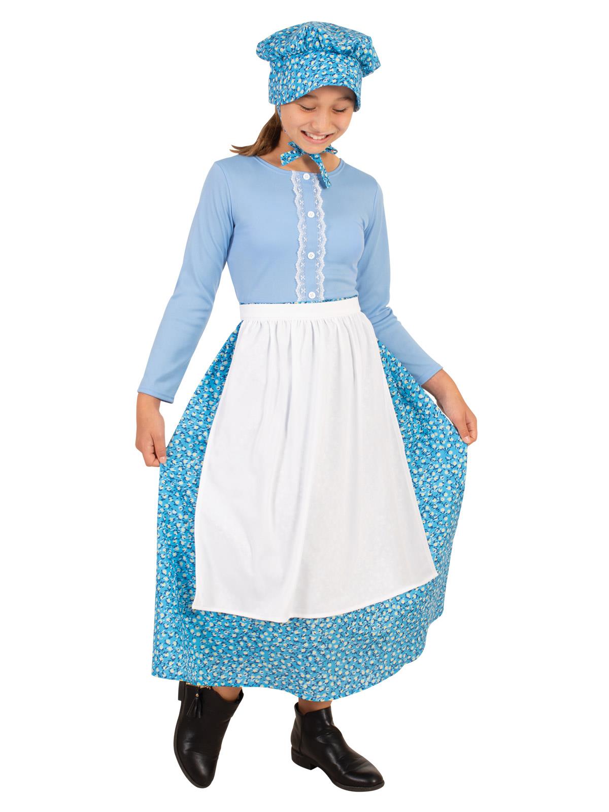 PIONEER SCHOOL GIRL COSTUME - SIZE M (6-8 YRS)
