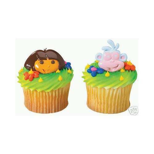 Dora The Explorer Cupcake Rings (Pack of 12)