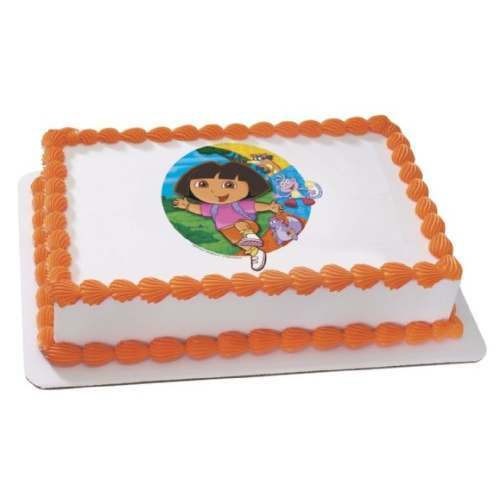 Dora The Explorer Edible Icing Cake Decoration
