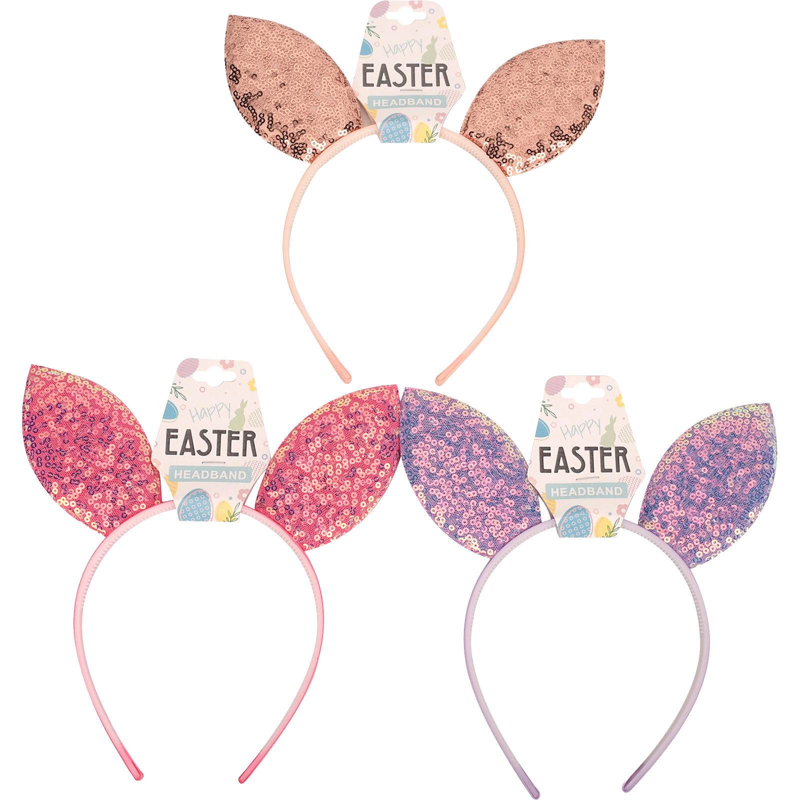 Sequin Bunny Ears Headband (1 Only)
