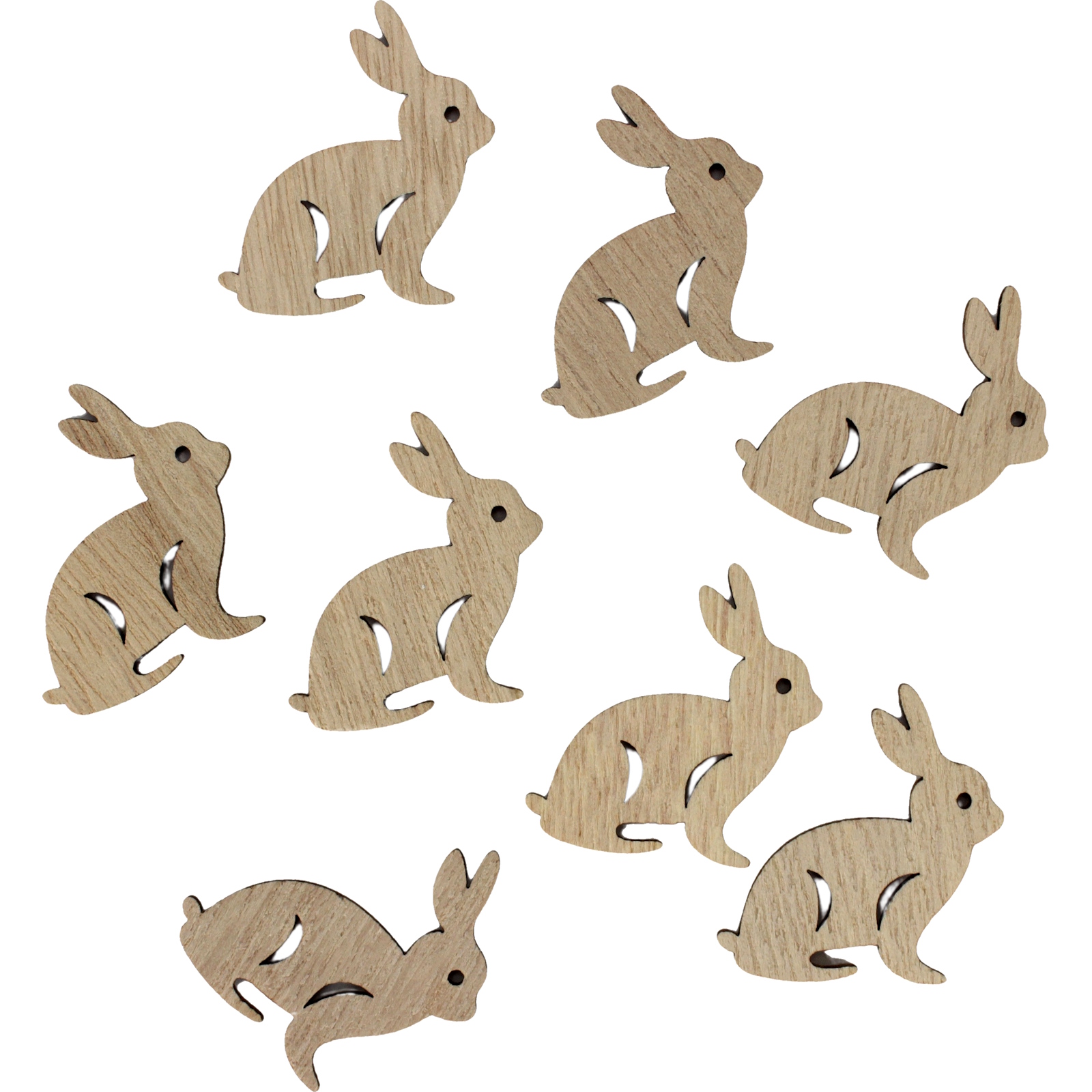 Bunny Rabbit Wooden Confetti Decorations (Pack of 24) 