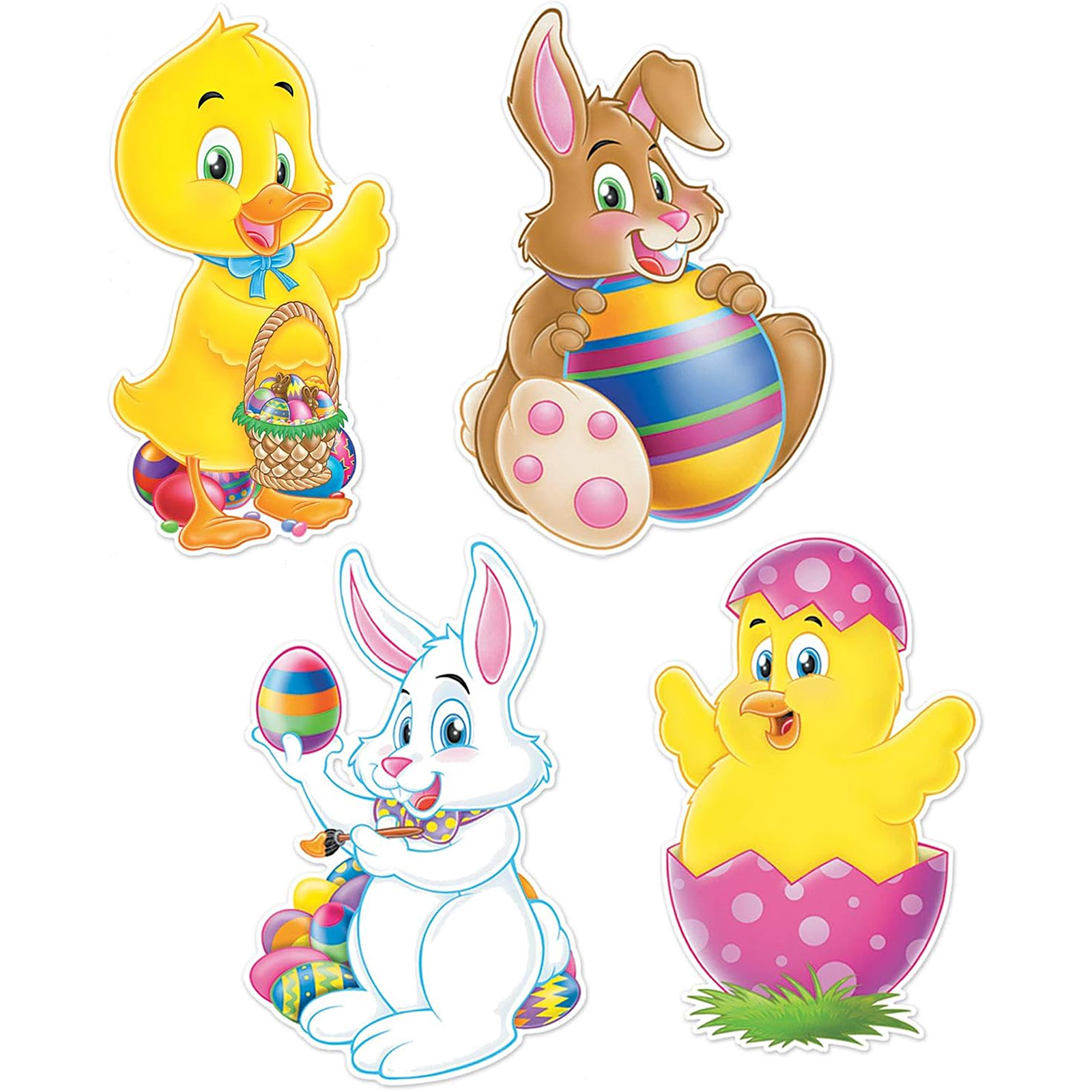 Assorted Easter Character Cutouts (Pack of 4)