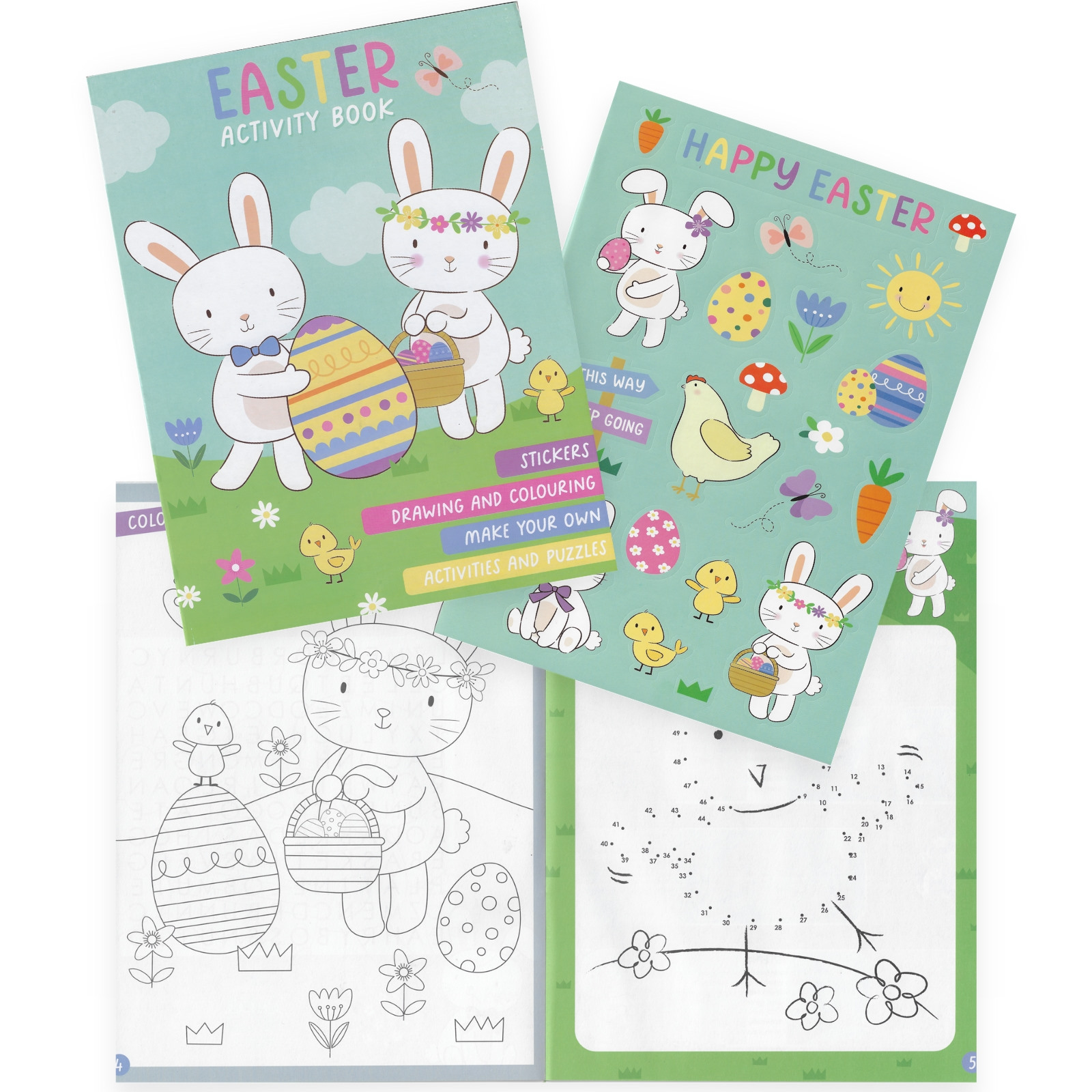 Easter Bunny Sticker and Activity Book