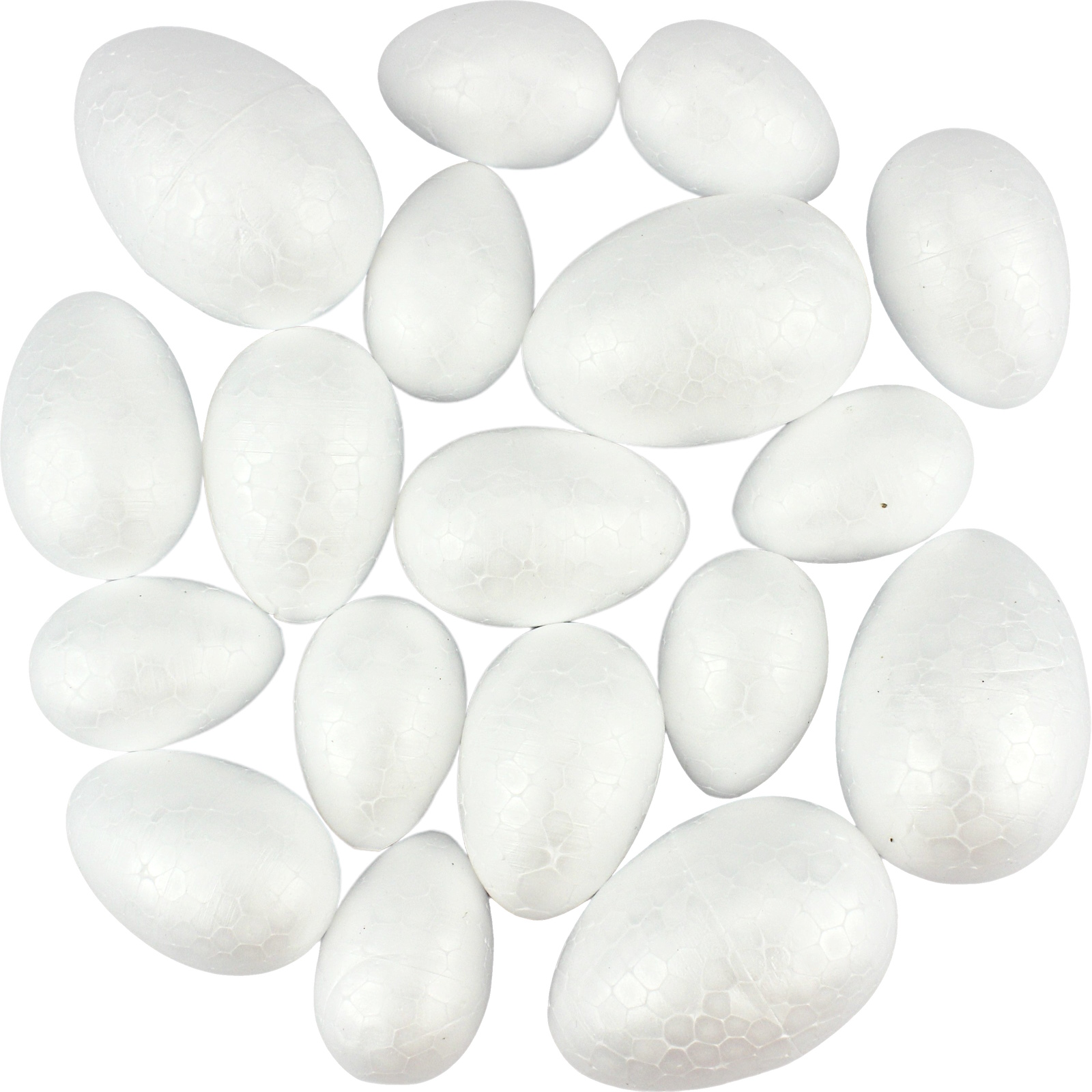 DIY White Styrofoam Easter Eggs (3 Sizes)