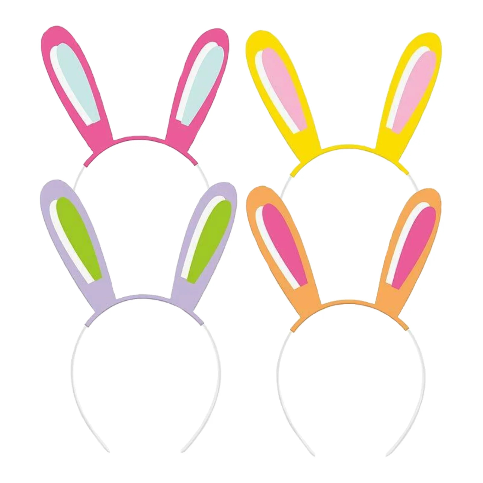 Lilac Easter Bunny Ears Headbands (Pack of 4)